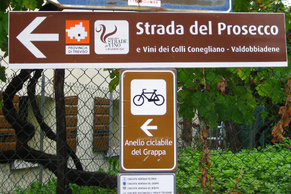 Schild - Strada del Prosecco - © RoRadln - Kurt Schmidt