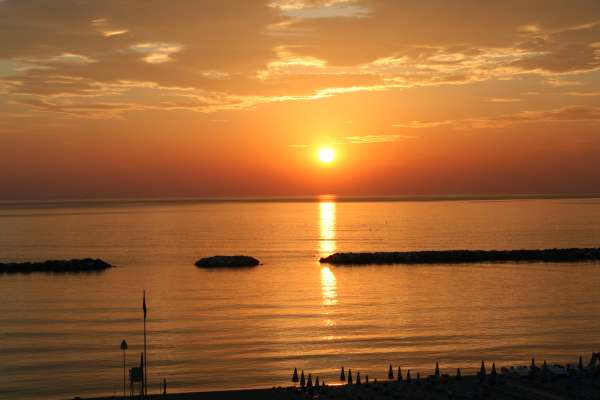 Cesenatico - Sonnenaufgang über der Adria - © RoRadln - Kurt Schmidt