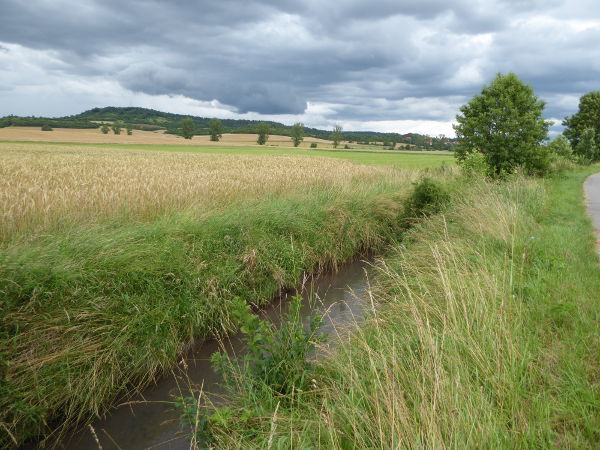 Fr&auml;nkische Saale ca. 5km nach der Quelle - © RoRadln - Kurt Schmidt