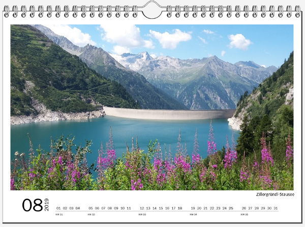 Kalender 2019 - Beispiel - © RoRadln - Kurt Schmidt