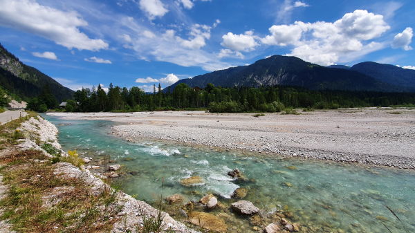 Isar zwischen Wallgau und Vorderriß - © RoRadln - Kurt Schmidt