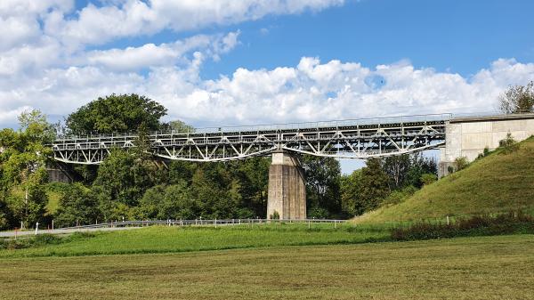 Eisenbahnbr&uuml;cke &uuml;ber die Leiblach - © RoRadln - Kurt Schmidt