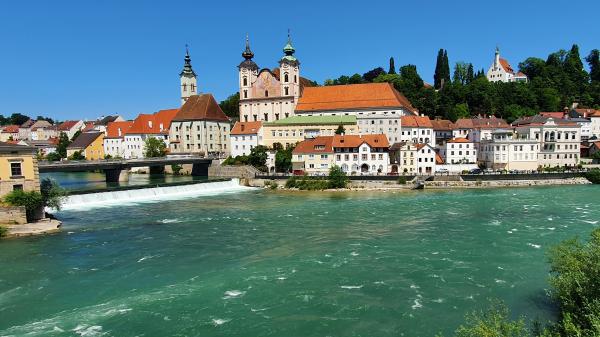 Steyr - Zusammenfluss von Steyr und Enns - © RoRadln - Kurt Schmidt