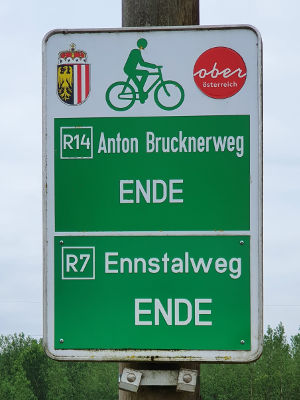 Enns-Radweg - Ende - © RoRadln - Kurt Schmidt