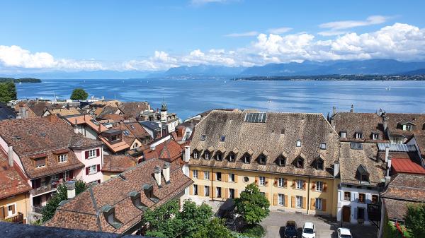Nyon - Blick vom Schloss auf den Genfer See - © RoRadln - Kurt Schmidt