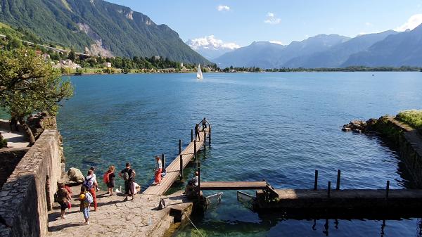 Seeblick am Chateau Chillon - © RoRadln - Kurt Schmidt