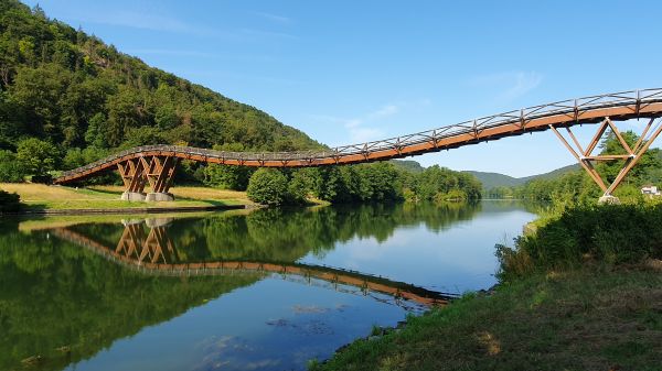 Tatzelwurmbr&uuml;cke bei Essling &uuml;ber die Altm&uuml;hl - © RoRadln - Kurt Schmidt