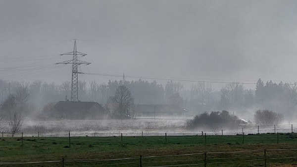 Nebel &uuml;ber dem Mangfalltal - © RoRadln - Kurt Schmidt
