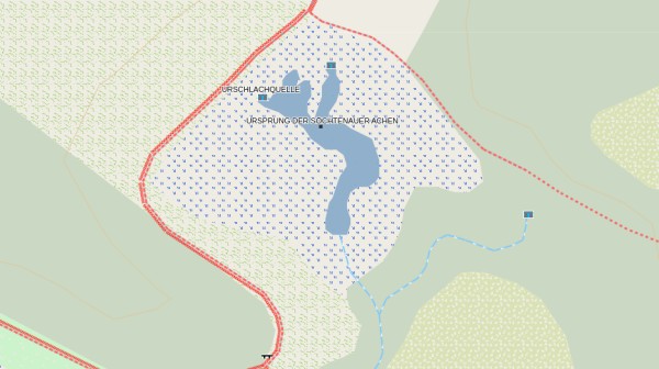 Quellgebiet der S&ouml;chtenauer Ache - © RoRadln - OSM