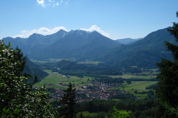 Unterw&ouml;ssen mit Geigelstein-Gruppe - © RoRadln - Kurt Schmidt