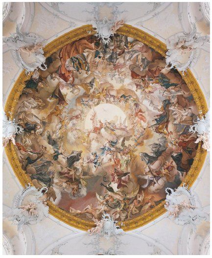 Kuppelfresko von Matth&auml;us G&uuml;nther in Klosterkirche Rott am Inn - © RoRadln - Kurt Schmidt