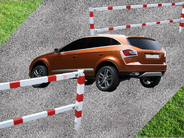 Barriere f&uuml;r den Autoverkehr - © RoRadln - Kurt Schmidt