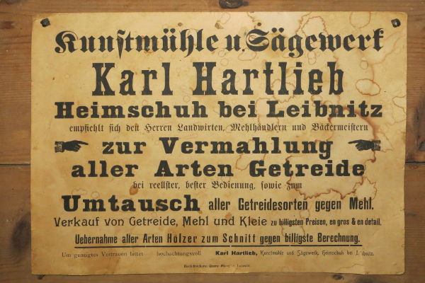 &Ouml;lm&uuml;hle Heimschuh - historisches Schild - © RoRadln - Kurt Schmidt