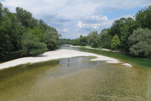 Isar bei Oberhummel - © RoRadln - Kurt Schmidt