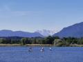Stehpaddler auf dem Chiemsee