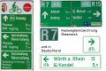 Radweg-Hinweise in &Ouml;sterreich und Deutschland