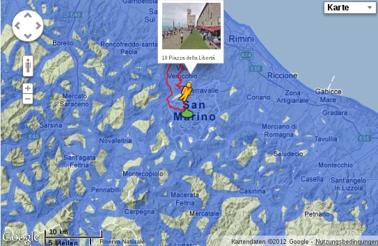 Street View Anzeige eines GPX-Tracks