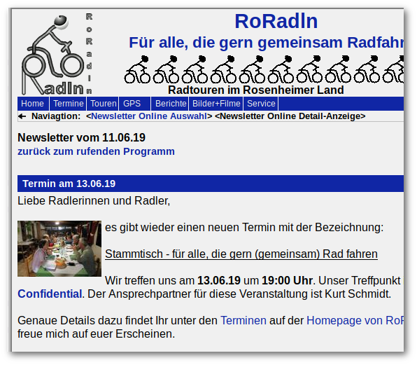 Einladungsmail